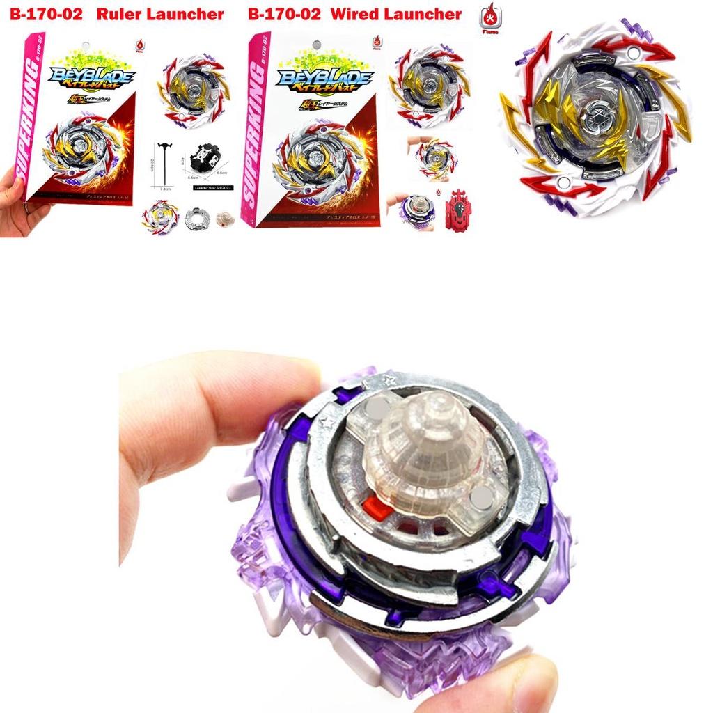 Superking Beyblade Burst B170 02 Abyss Diabolos 5 Fusion 1s Spark Launcher