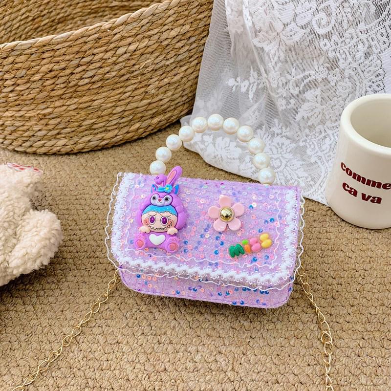 StellaLou & Labubu Kids Cartoon Character Crossbody Bag One Size