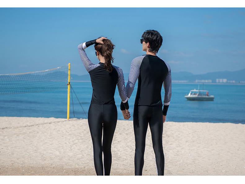 Unisex geteilter Tauch- und Surfanzug: Langarm, Sonnenschutz, Schnelltrocknend, Übergröße Quallenanzug für Strandbadebekleidung.