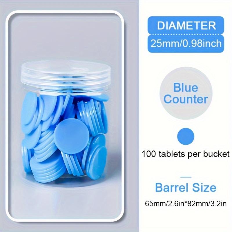 100 plastic counting chips - interactive learning educational mathematics teaching aids, multi-color plastic counters