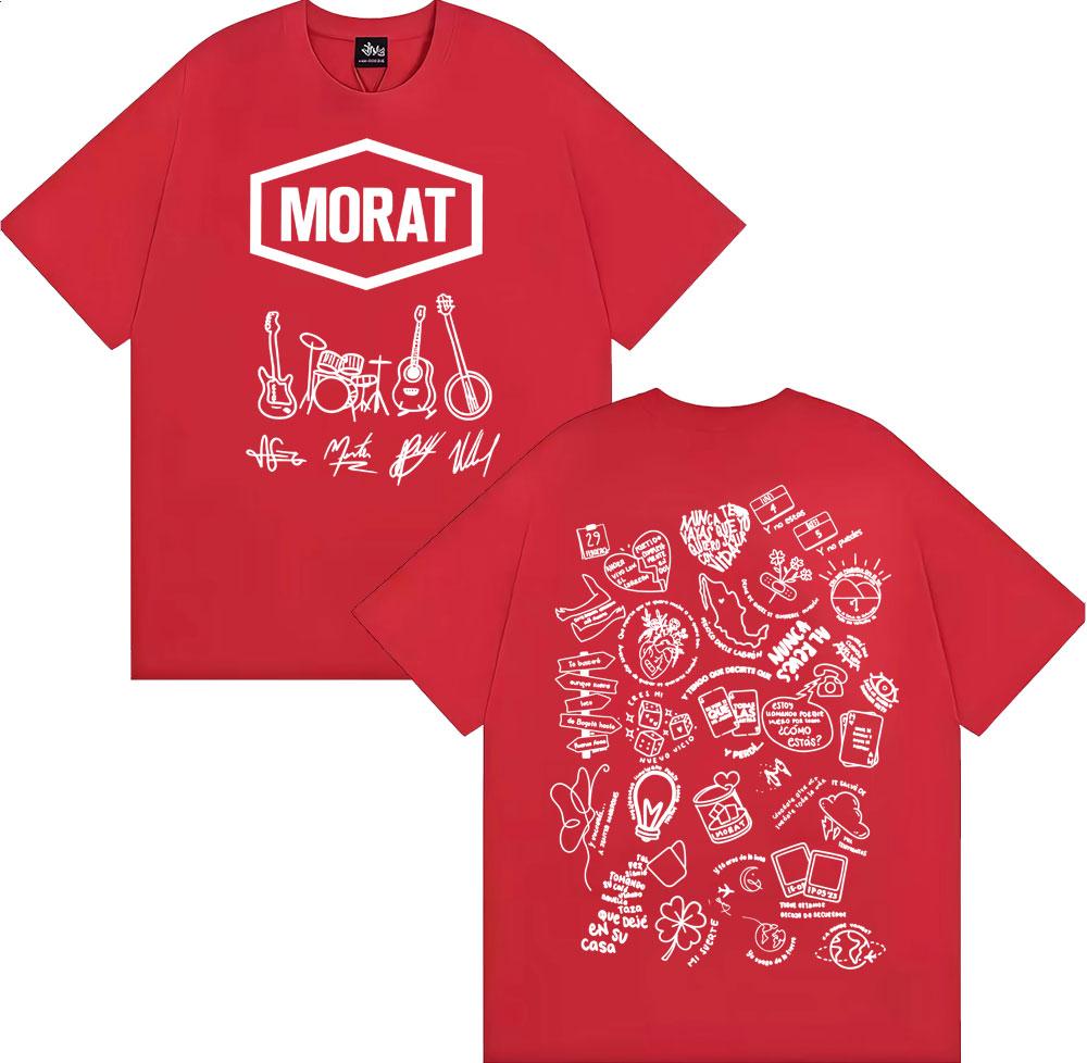 

Rock Band Morat Album Tour Print T Shirt Mens Clothing Harajuku Vintage Gothic Tshirts Man Hip Hop Comfort Cotton Tshirt 4XL