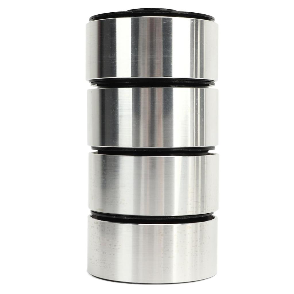 Set of 4 1.9-inch Steel Beadlock Wheels for RC Crawlers (Black) - Compatible with Axial SCX10 90046, D90, Traxxas TRX4, Redcat, Tamiya, and HPI