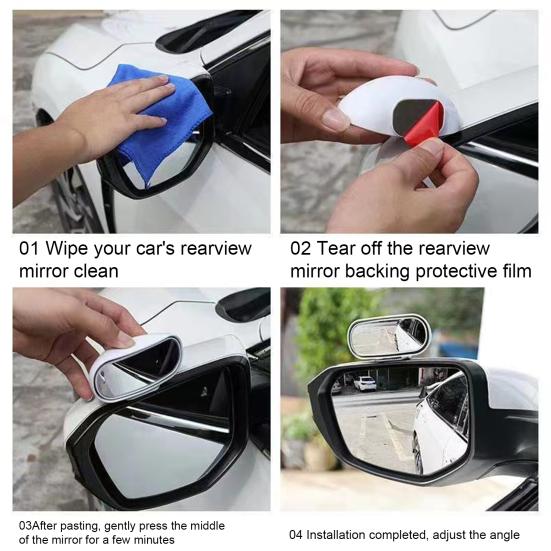 Anti-kollisionsskal Backspegel med hög klarhet Tålig bilparkering Extra bakåtblick