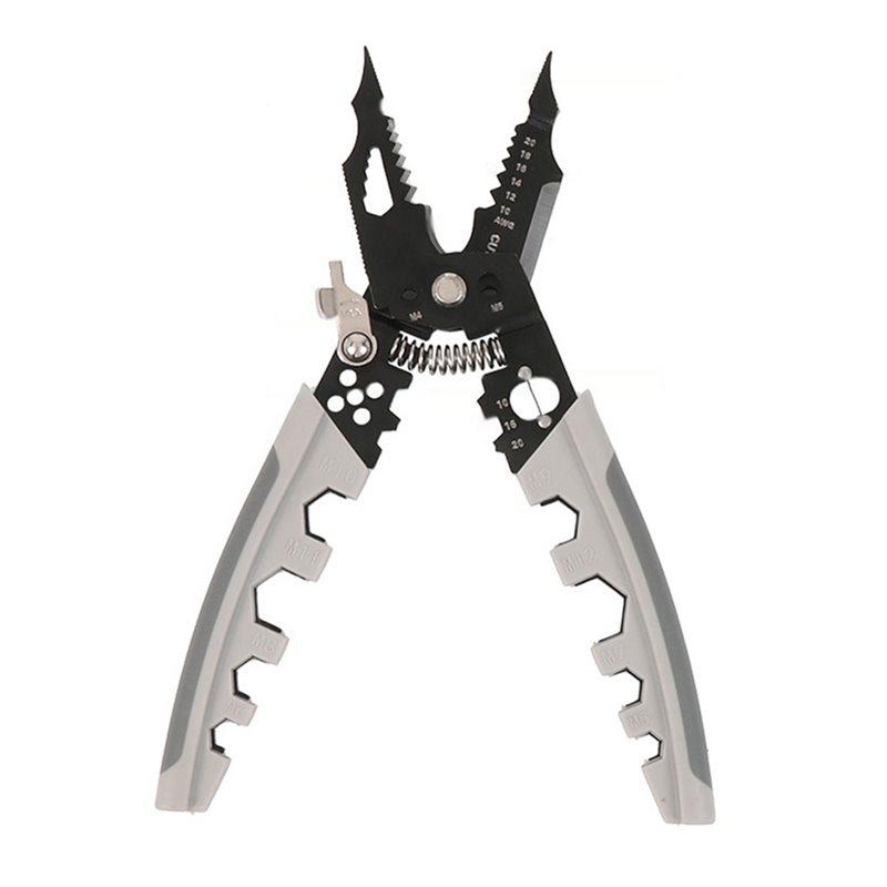 Wiring Tools Piler 8 Inch Wire Stripper Plier 28 In 1 Multifunctional Crimping Tool Cable Cutter Hand Tool