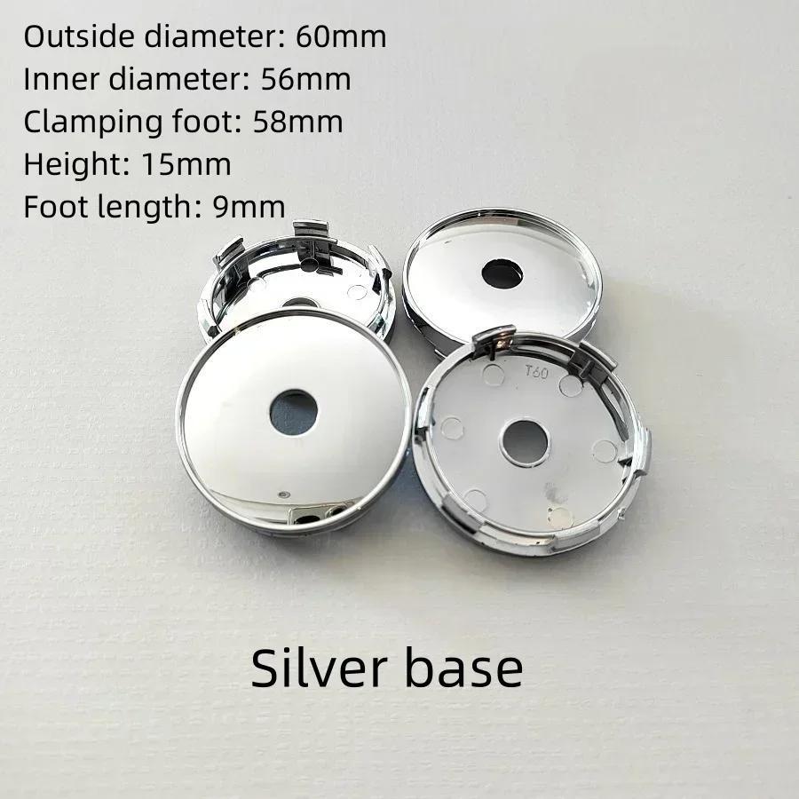 New 4PCS 60mm Repack Wheel Center Cap Logo Hub Cover Badge For Volkswagen Polo Passat B5 B6 B7 T4 T5 MK4 MK5 MK6 Tiguan Jet