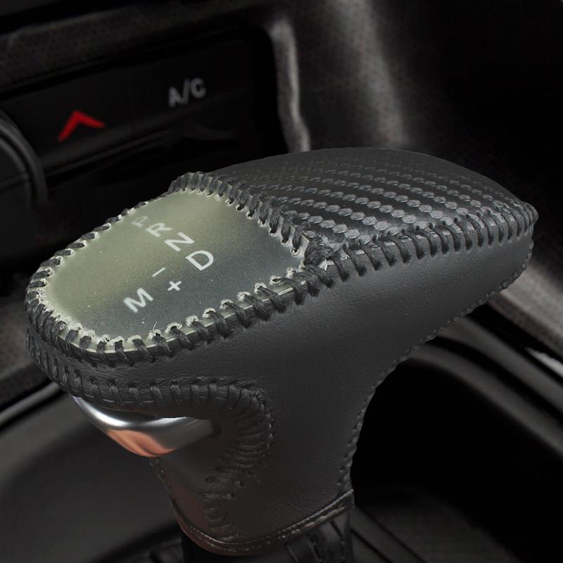 Cross-Border Genuine Leather Gear Shift Boot & Knob for Dodge Challenger, Charger & Durango