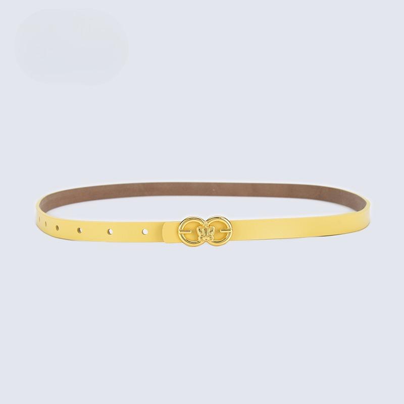 Retro Belt for Women Korean Ins Style Versatile Fashion Korean Style Thin Belt for Women Decorative Jeans Belt