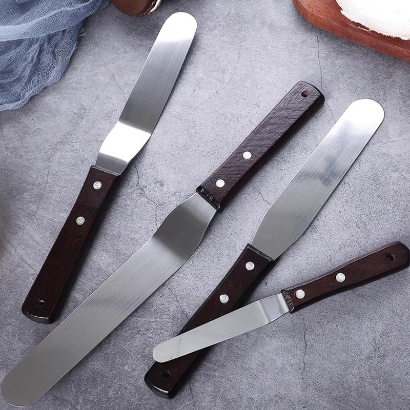 4/6/8/10 Zoll Edelstahl Kuchenspatel Buttercreme Icing Zuckerguss Messer Glätter Pinsel Küche Gebäck Kuchen Dekorationswerkzeuge