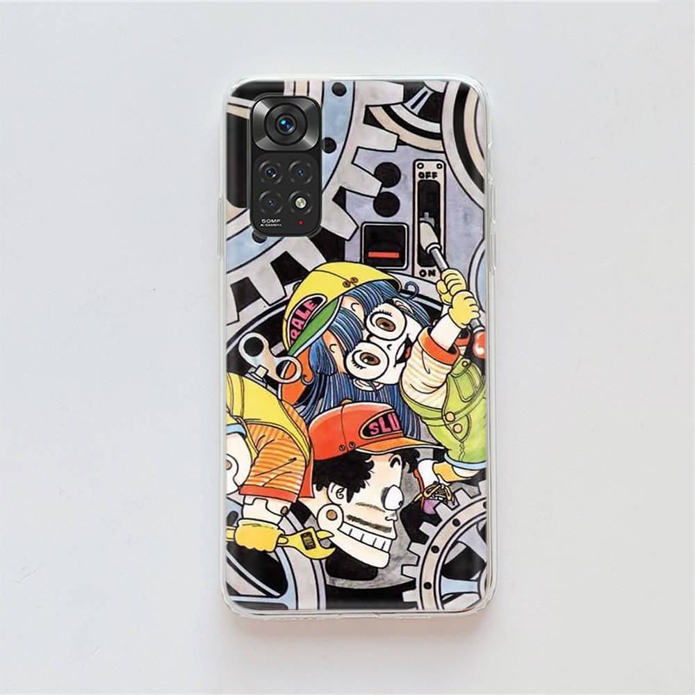 

DT34 Доктор. Чехол Slump Arale для Samsung A04 A14 A23 A34 A54 M23 M33 M52 M53 Realme 10 9 C30S C35 C55 VIVO Y02S Y21 Y33S Y51 X80 Pro Прозрачная крышка Infinix Zero 30 4G арлекин