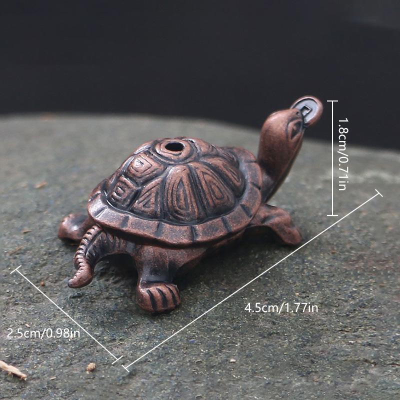 Mini-Räucherstäbchen in Schildkrötenform aus Metall, Meditations-Buddha-Sandelholz-Stäbchenhalter, lustiger Tier-Räucherstäbchenhalter, Heimdekoration