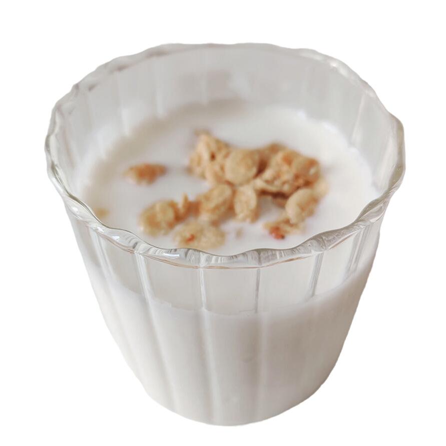 Severské jednoduché pruhované skleněné džusy skleněné vodní sklo Průhledný skleněný ovesný pohár