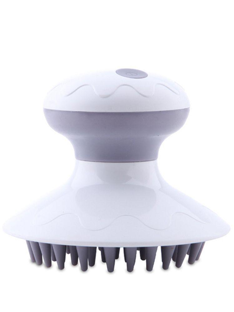 

Электрический массажер для головы Антистатический массаж кожи головы 3 режима вибрации Снятие стресса Головная боль Щетка для мытья волос Помощь для роста волос белый