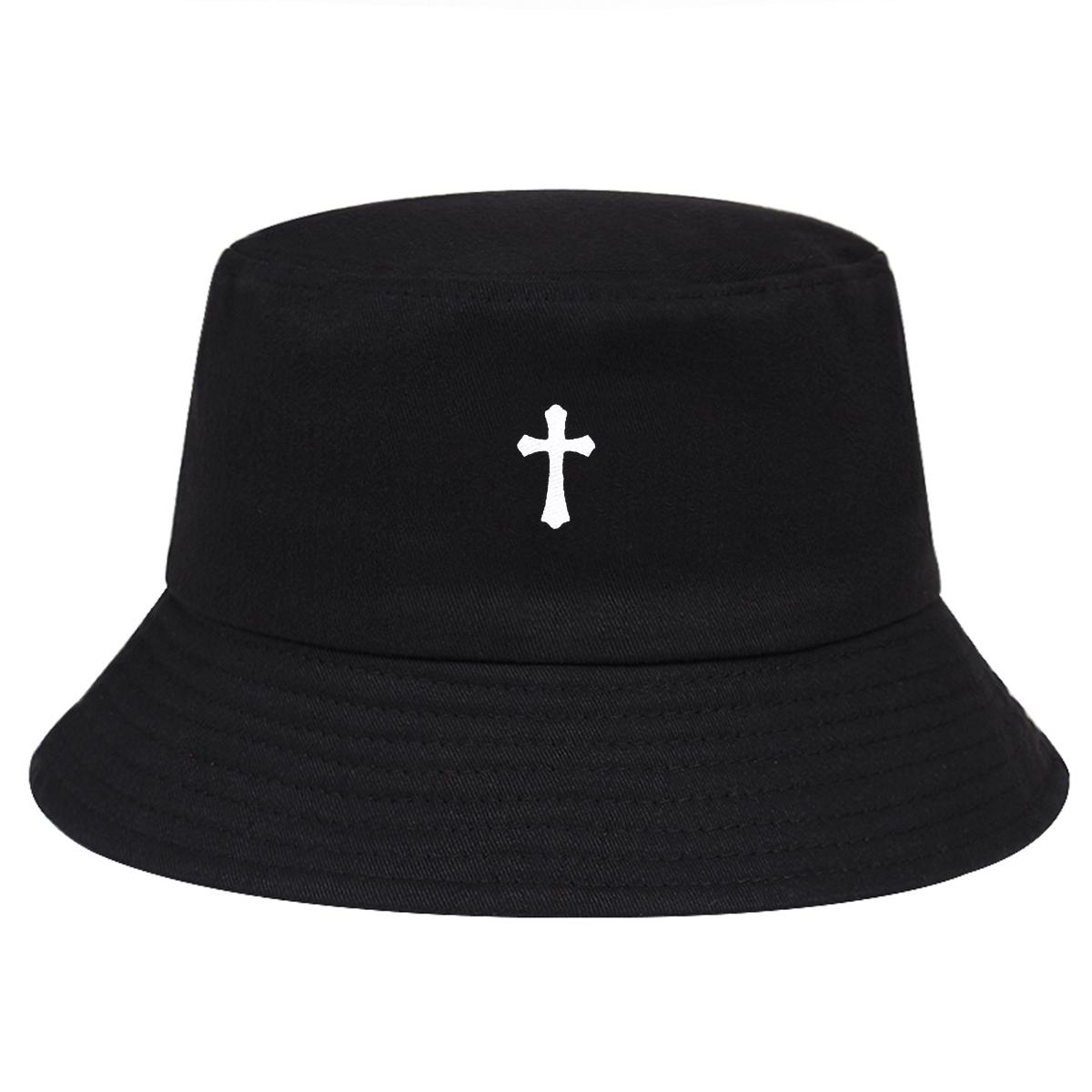 

Унисекс Крест Принт Индивидуальные Панамы Кепки Рыбаки Кепки Повседневная Кепка Для Отдыха Солнцезащитная Кепка чёрный