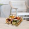 Decorative Tray for Dried Fruit, Divided Into Snacks, with Holder, Food Storage Box, Serving Platter