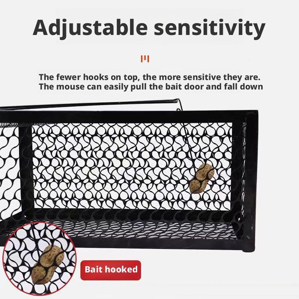 Smart Self-locking Mousetrap Safe Firm Iron Net Household Mouse Catcher Metal Reusable Humane Indoor Outdoor Rat Trap Rat Cage