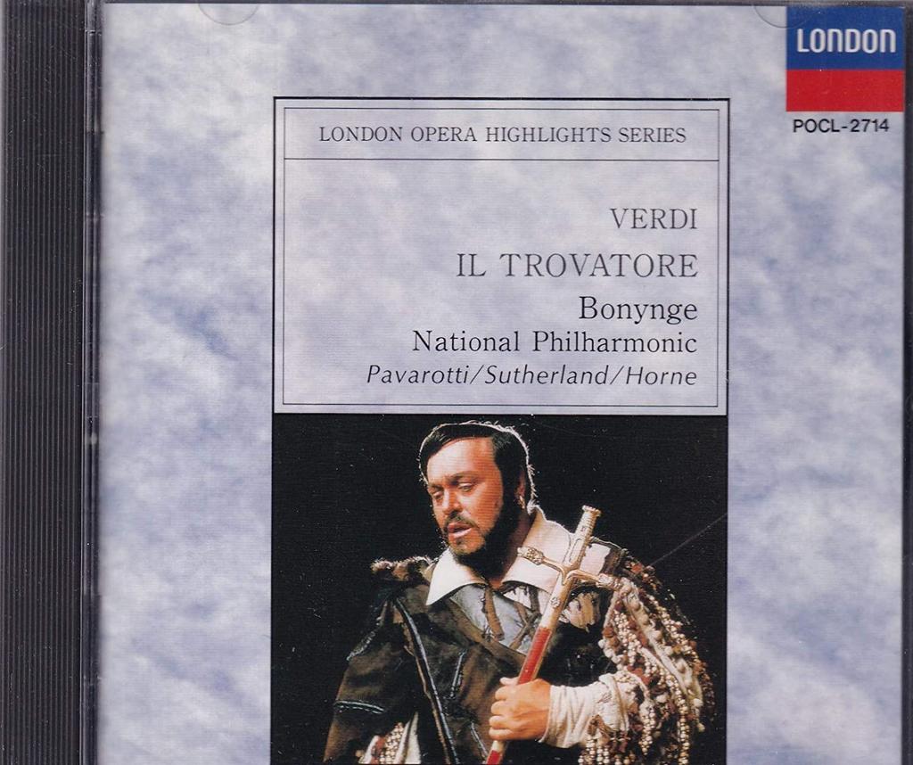 CD LONDON OPERA CHORUS - Trovatore * Opera POCL2714 Japan Classical Used