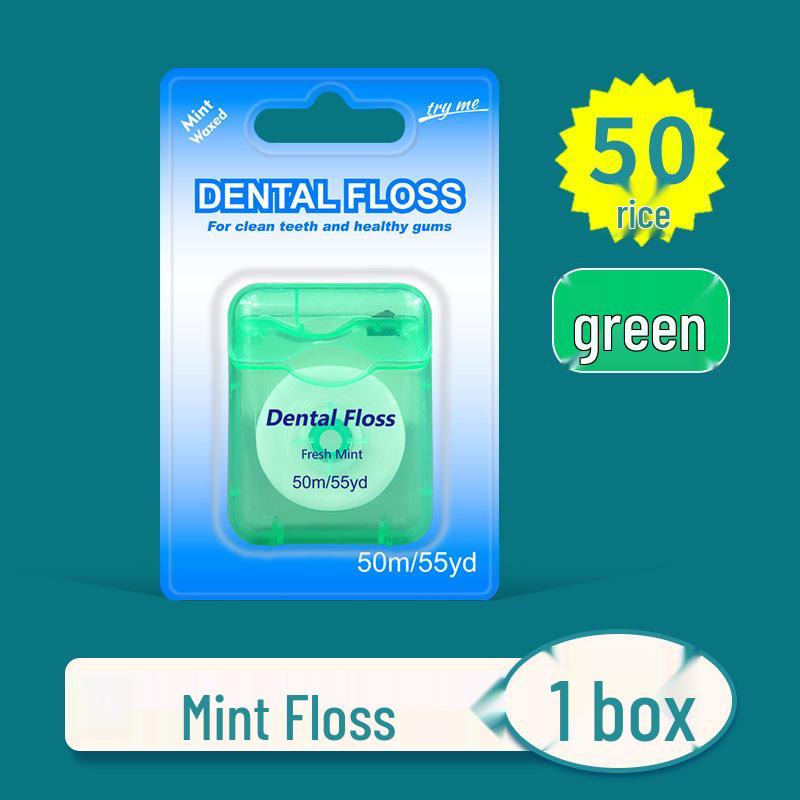 Minze gewachste ultrafeine Zahnseide 50m Box - Hochfester kieferorthopädischer Draht