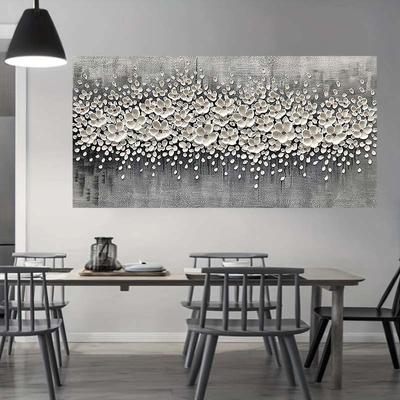 Pintura en lienzo de lujo de flor de árbol de oro abstracto, carteles minimalistas, imagen artística de pared, decoración moderna para sala de estar sin marco
