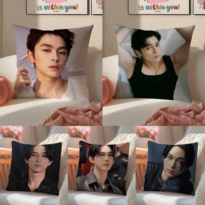 Handsome Actor GGordon Maeda Cushion Cover Pillowcase Short Plush Invisible Zipper Room Sofa Cushion Cover