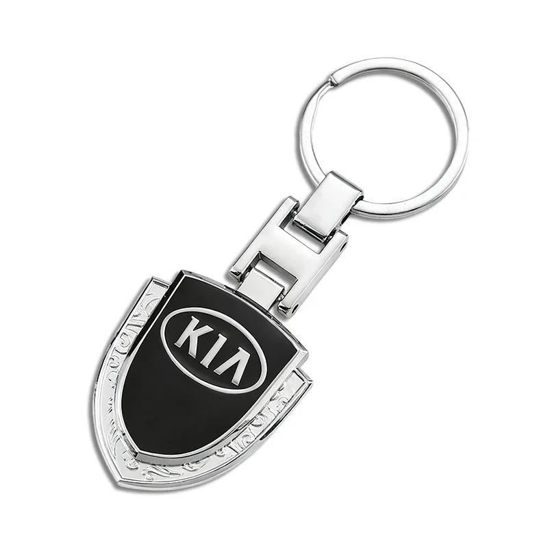 Breloczek do kluczy samochodowych KIA Odznaka Auto Metalowy Breloczek Do Kia Sportage Carnival Seltos Sorento Rio Borrego Ceed Forte K3 K4 K5 K7 K9 EV3 EV6 gbnkr30