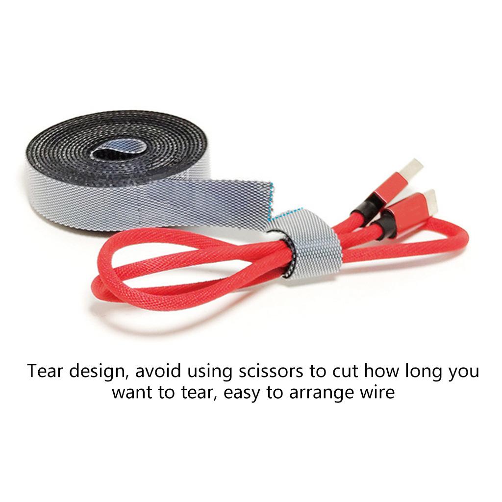 Desktop Cord Organizer Sticky Hook Tape Cord Organizer for Power Adapter Headset USB Wire Wrap Wire Winder