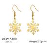 Jeshayuan Christmas Snowflake Pendant Necklace for Women Stainless Steel Neck Chain Special Jewelry Gift