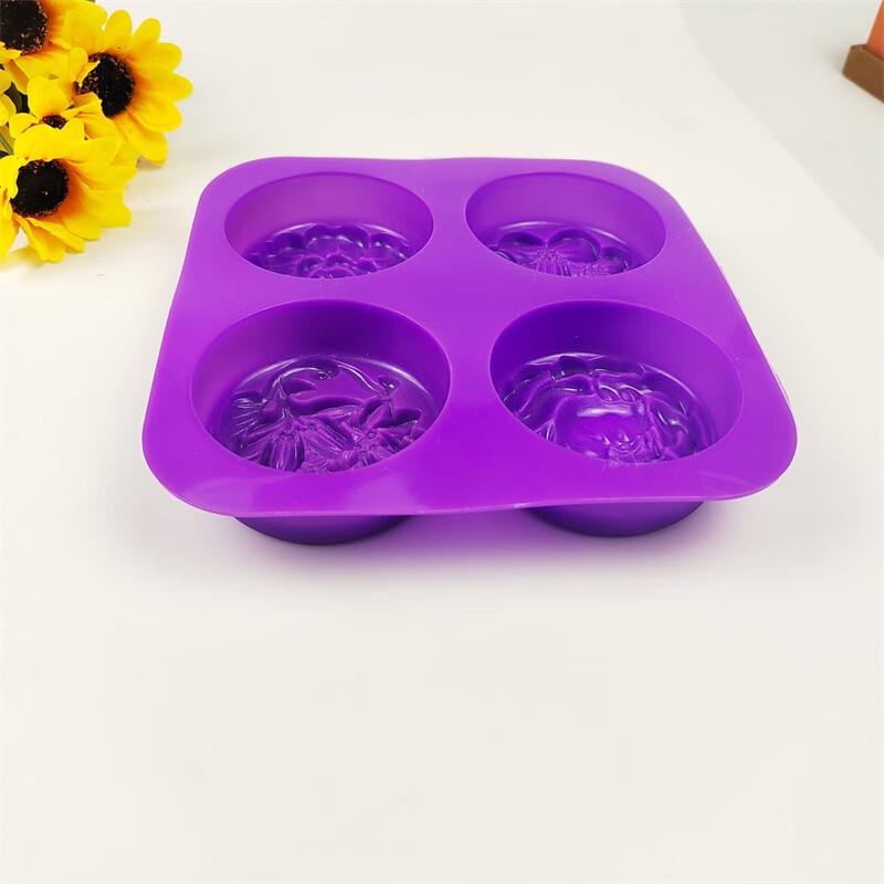 

Форма силиконовая Fanshun 4-гнездная для мыла и выпечки (Ассорти цветов)