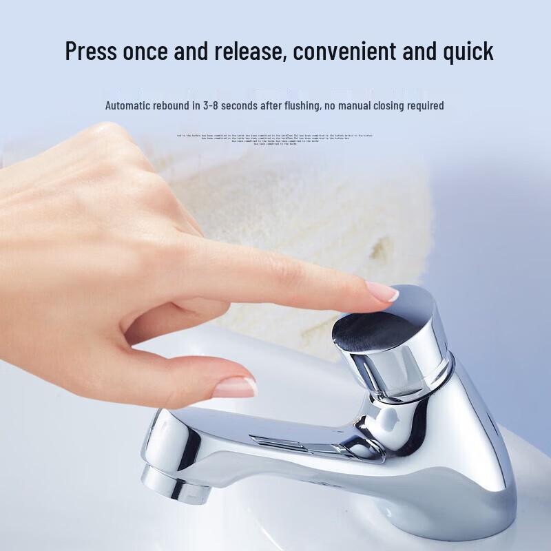 Jinghewen Full Copper Press-Type Basin Faucet