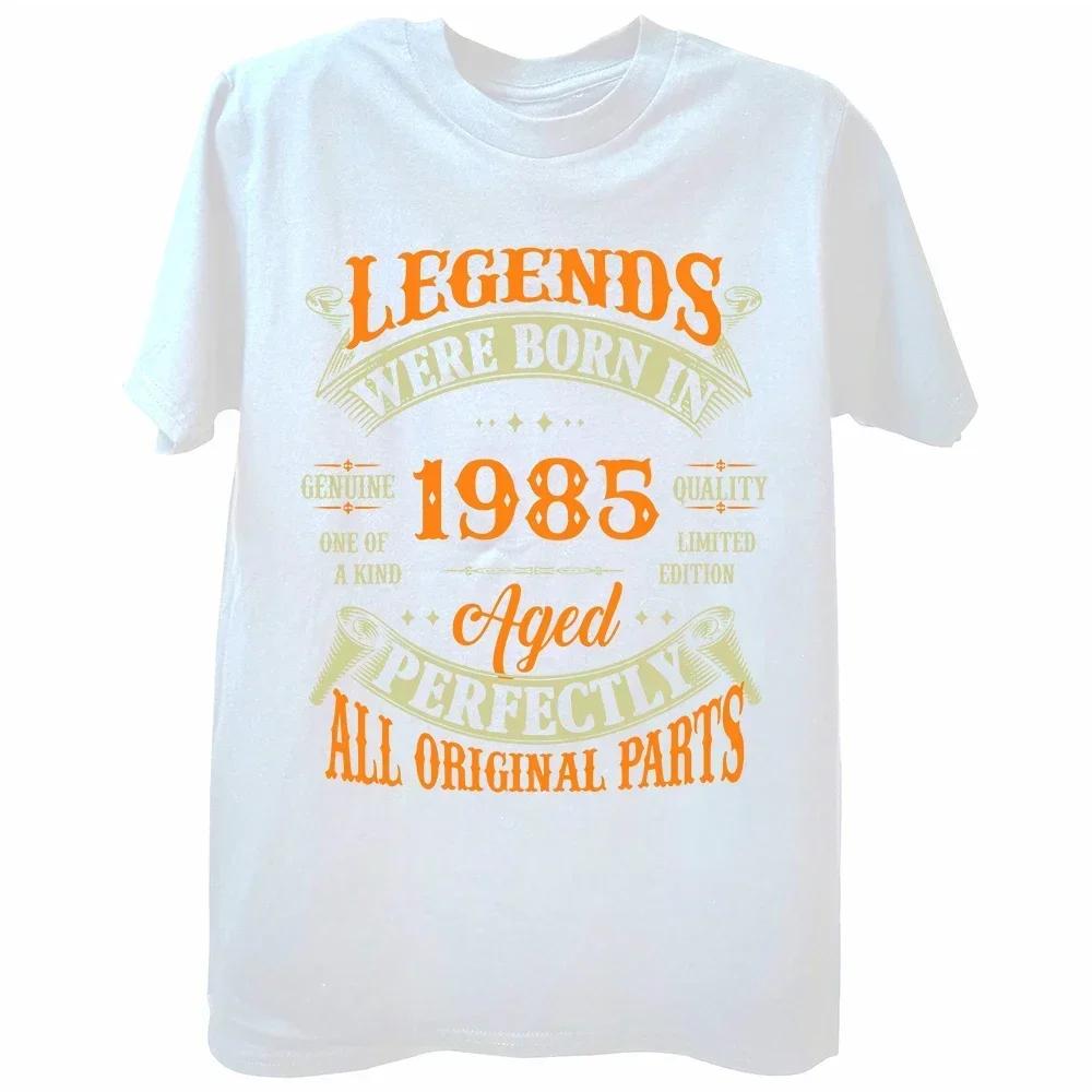 Summer Cotton Streetwear Short Sleeve T-shirt Funny 39 Year Old Gifts Vintage 1985 Limited Edition 39th Birthday Gift T Shirts