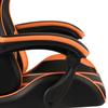 Gaming Chair In Black and Orange Artificial Leather