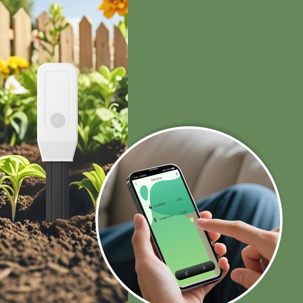 Tuya/Zigbee Smart Soil Tester Wifi Humidity Temperature Moisture Sensor Mobile phone APP Real Time Monitor for Plant Garden