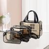 Large Waterproof PVC Transparent Makeup Bag - High-End Travel Storage with Spacious Capacity