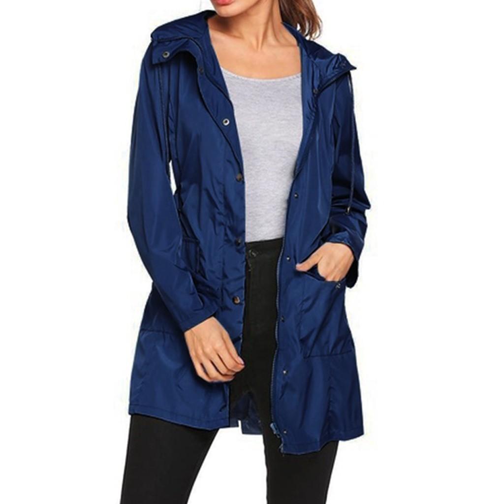 Womens Waterproof Sun Outdoor Mountaineering Clothing Punching Coat