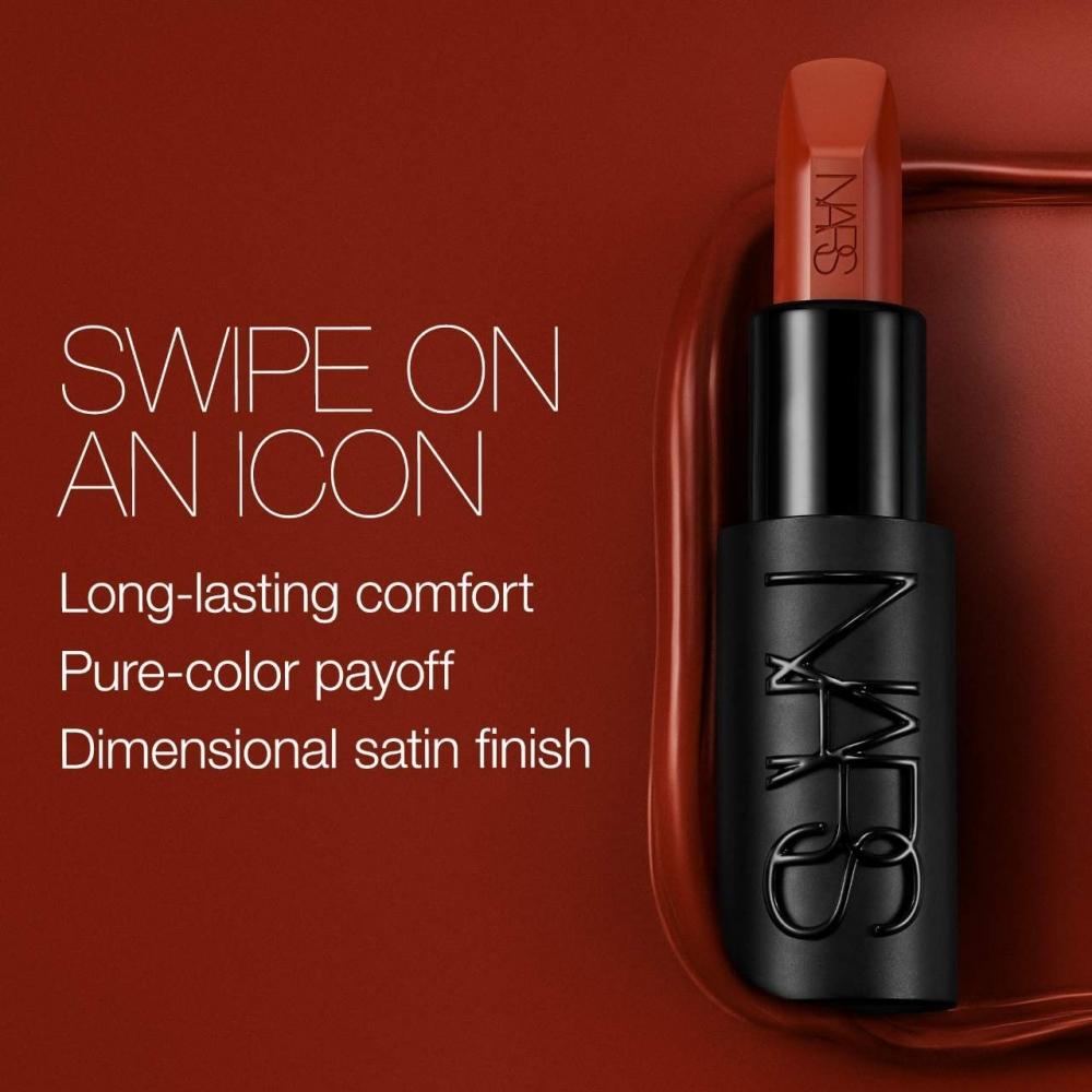 Nars Explicit Refillable Satin Lipstick 0.13 Oz   3.8 G Bewitched   809 Chocolate Brown