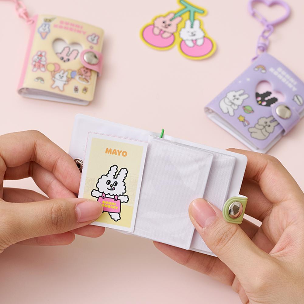 [mimi world] Bunnycorn Beanie Mini Photobook Keyring - Choose from 3 Designs Keyring Green