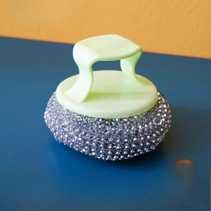 Household Cleaning Balls with Handles Dishwashing Scrubbing, and Long-handled Brushes