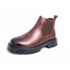 Retro British Style Men's High-top Martin Chelsea Boots - Large Size, Thick Sole, Versatile Workwear Design.