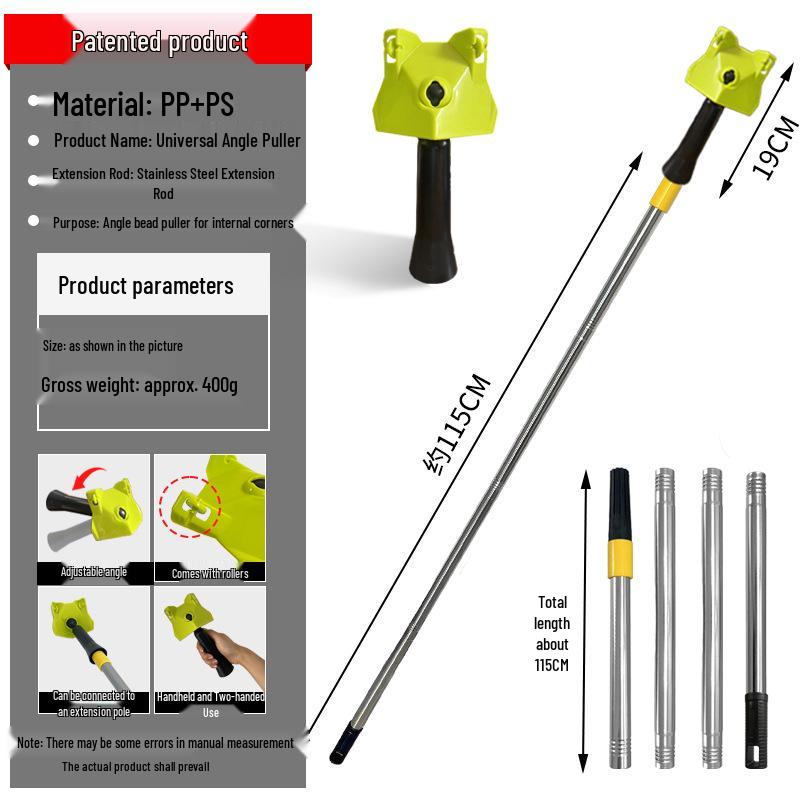 Right Angle Plastic Beader and Scraper Tool for Plastering and Tiling