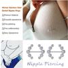 Nipples Ring Breast Ornament Exquisite Female Fashion Accessory Sexy Bodies Piercing Jewelry Simple Body Decor for Women