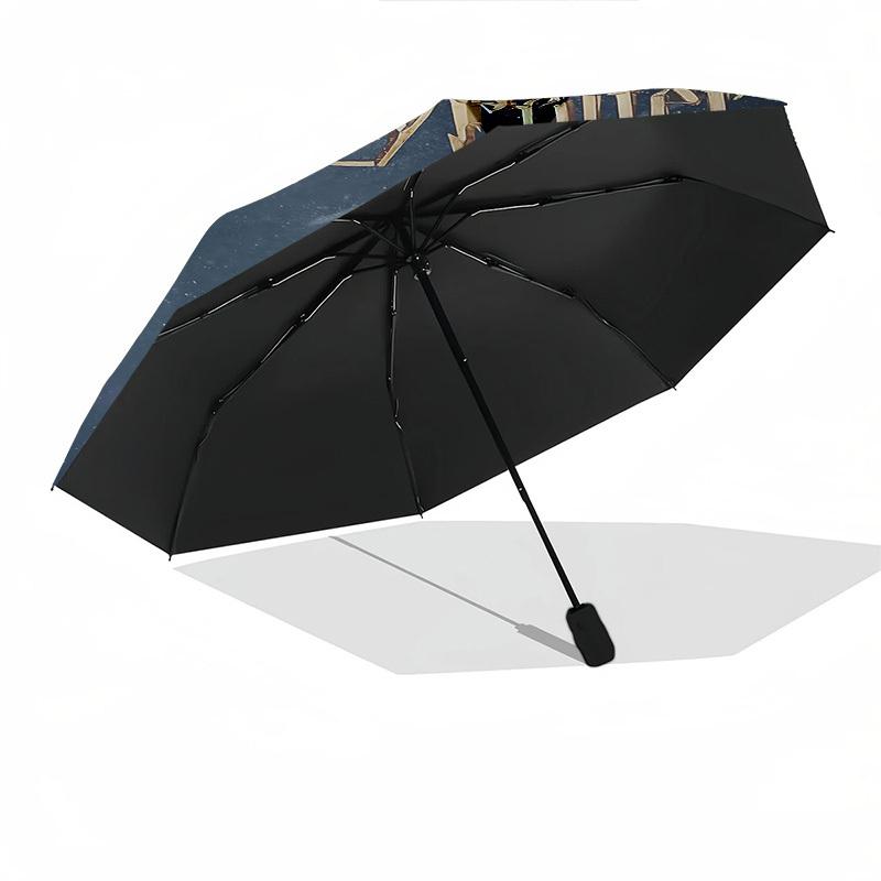 1pc Harry Potter Always Automatic Folding Umbrella - Compact 8-Rib Design, Durable Plastic & Iron1478L