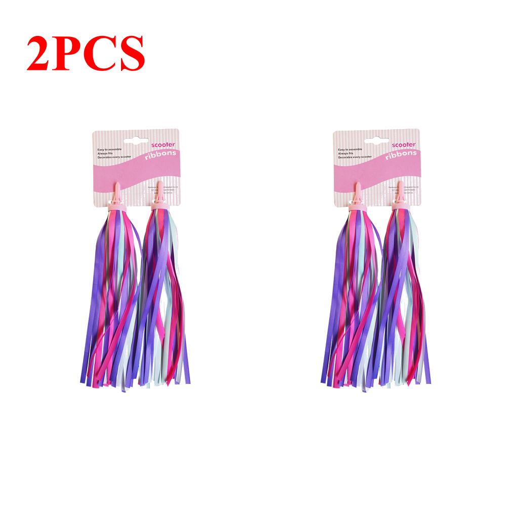 1/2/3pcs Tassel Ribbons Cycling Accessories Children Kids Bike Decor Ribbon Bicycle Handlebar Colorful Tassel