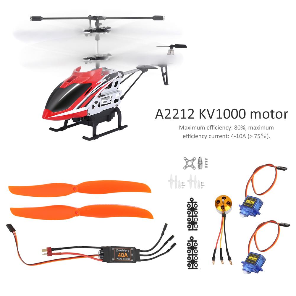 A2212 1000KV Brushless Motor 40A ESC SG90 9G Servo 1060 Propeller for RC Plane(1000KV Motor 40A ESC 9G Servo 1060 Propeller )