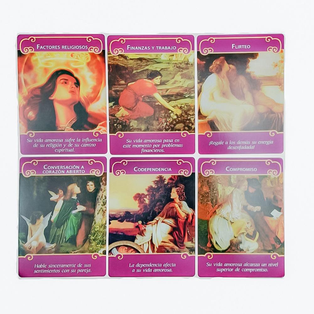 The Romance Angels Oracle Cards A 44 Tarot Spanish Edition 10.4*7.3cm