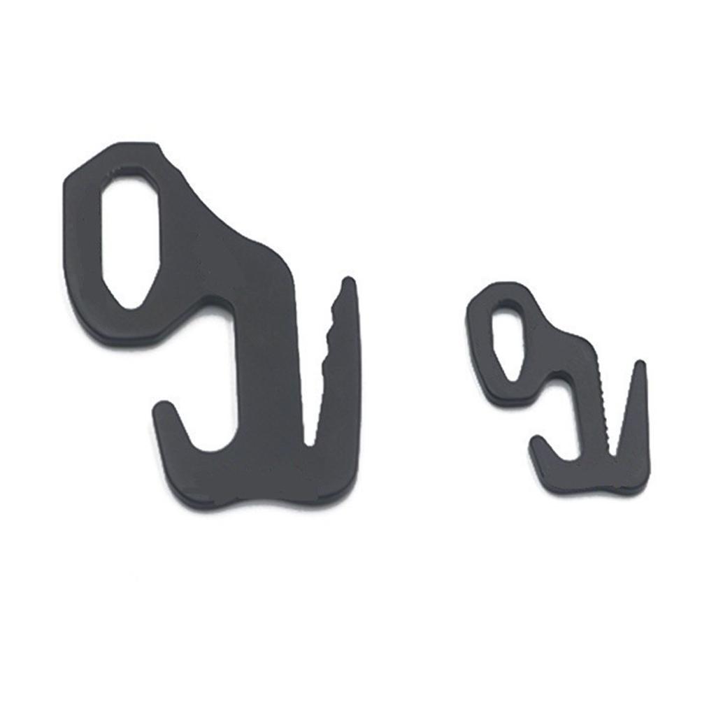 Rope Tightener Tent Tether Fastener Hook Aluminum Alloy Hook Tight Rope Buckle for Outdoor Canopy Tent Easy to Use