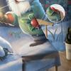 Christmas Dwarfs Snow Tulle Curtains For Living Room Sheer Curtain For Bedroom Window Blinds Voile Curtains