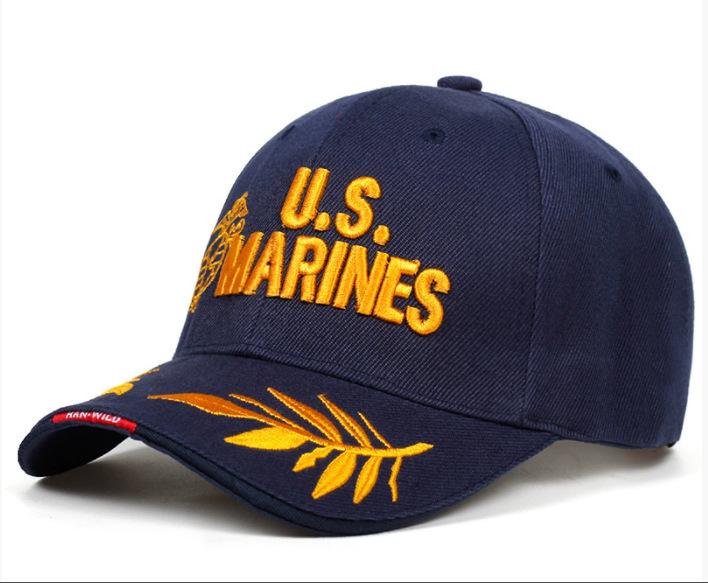 Outdoor US MARINES embroidered baseball cap, marine cap, military camouflage cap