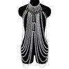 Shoulder Wrap Artificial Pearls Shoulder Chain for Evening Party Night Gown Shawl Body Chain Evening Shoulder Wrap