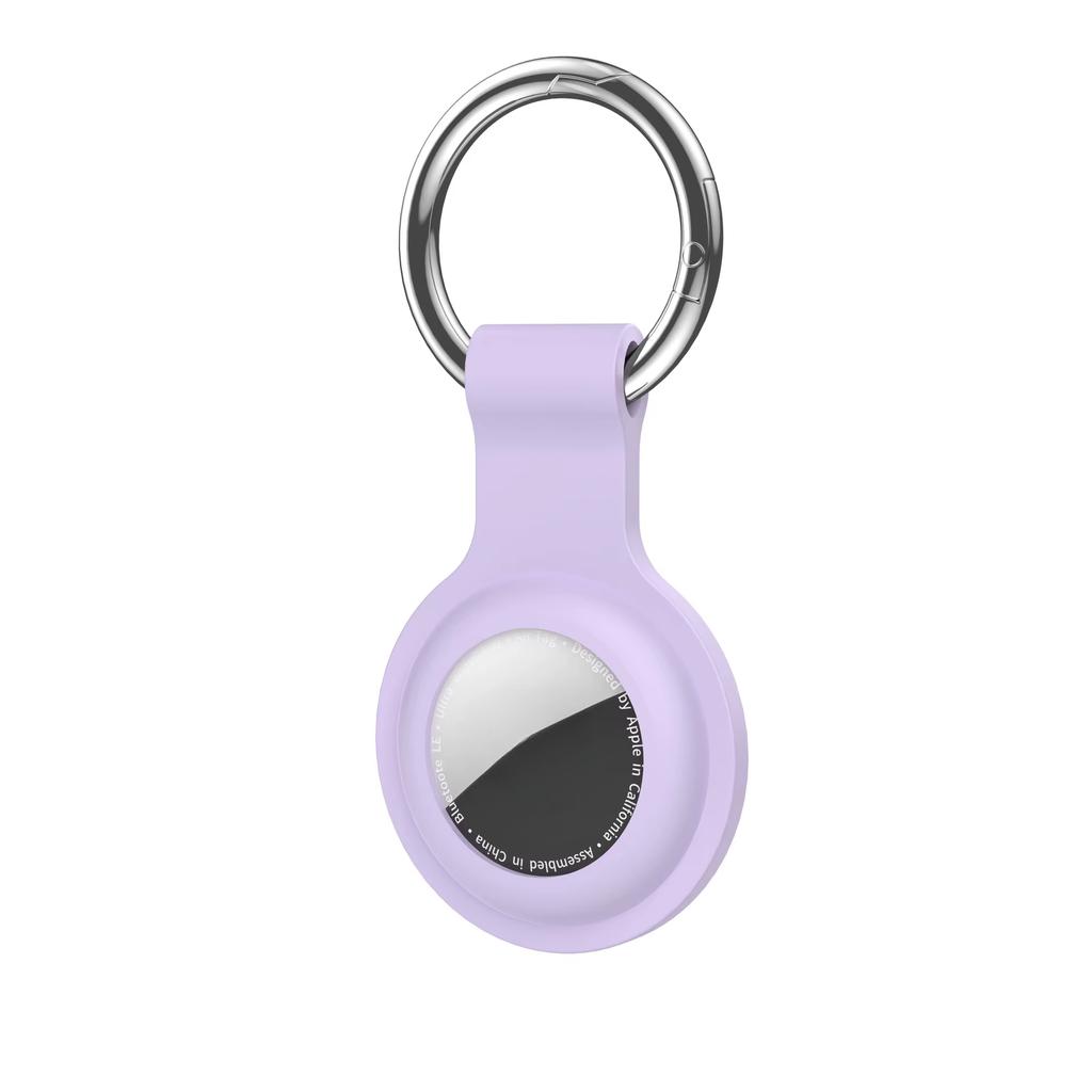 Keychain For Apple AirTag Silicone Protective Case Cover Key Chain Anti-Loss Ring AirTags Accessories for AirTag Pendant