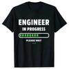 Unisexs Clothing Street Tshirt Clothes Engineer in Progress Cotton 2026 New Cotton Tshirt Summer Streetwear Fitness T Shirt Tops