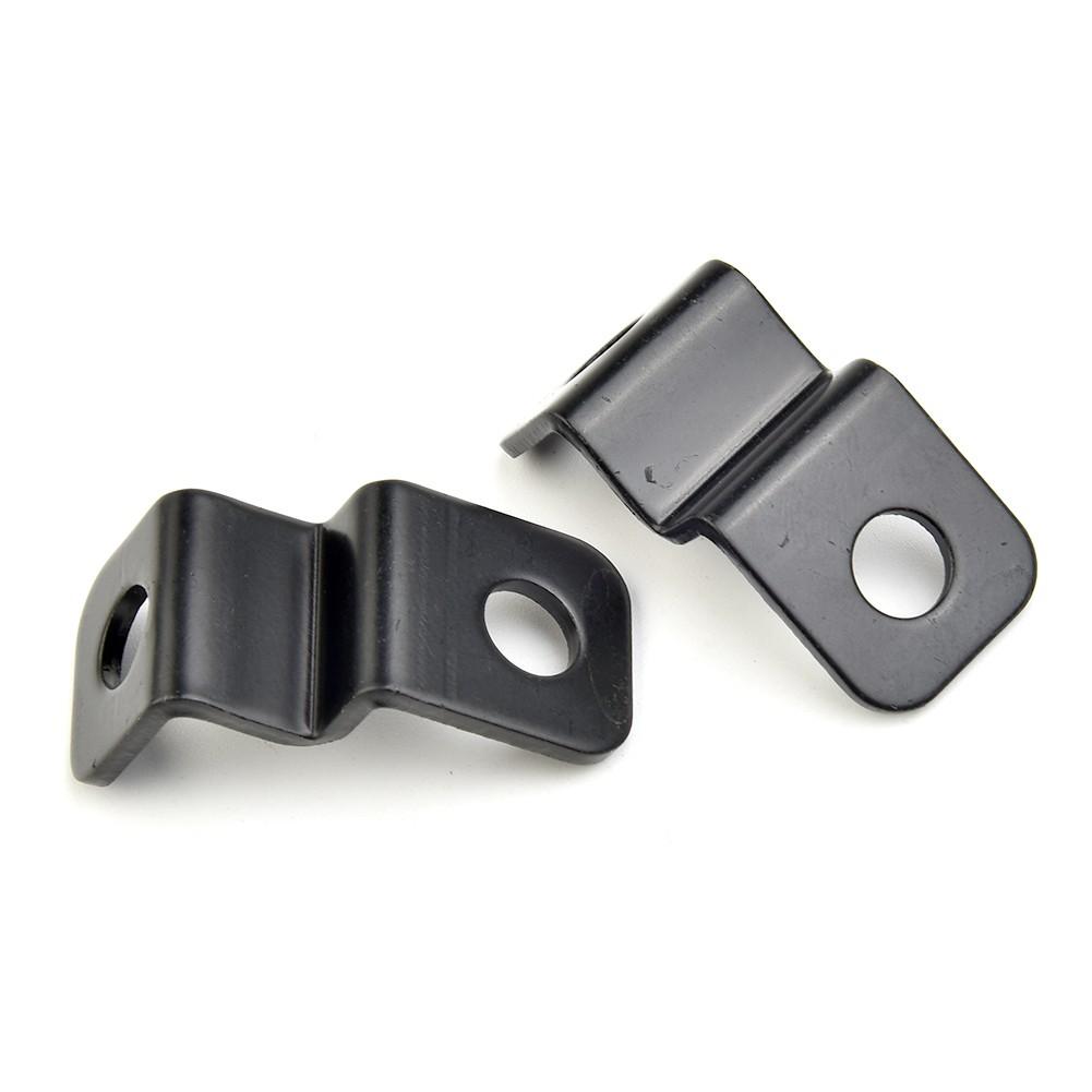 Vibration Proof Indicators Lights Bracket 2 Pcs Black